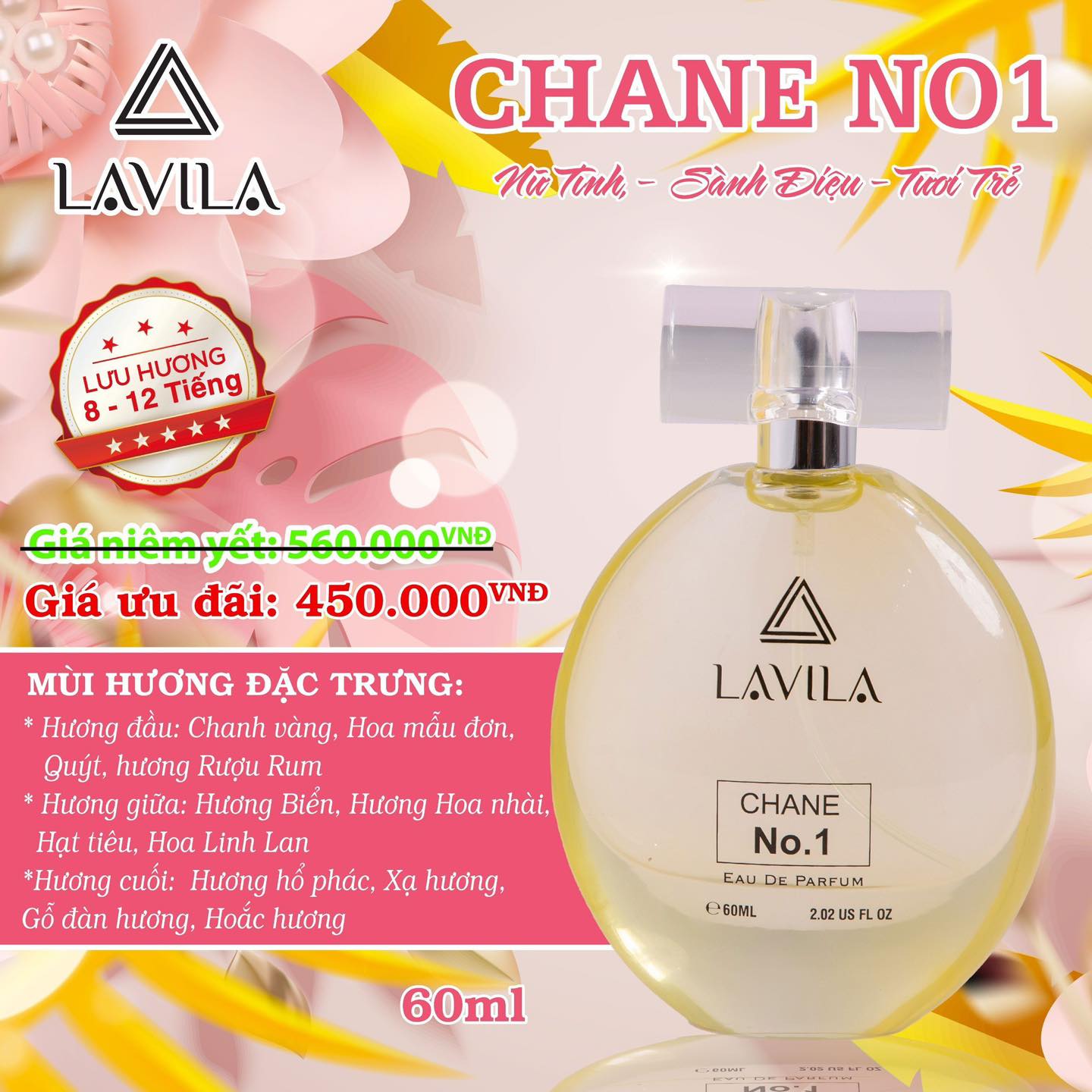 Nước Hoa Nữ Lavila Chanel CoCo 60ml