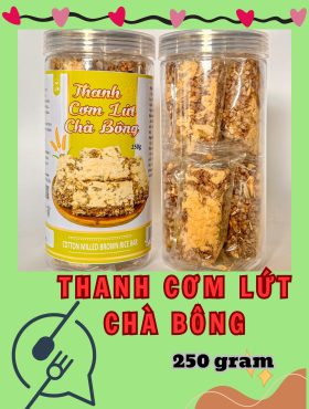 Thanh Cơm Gạo Lứt Chà Bông Thơm Ngon 250g - TCGLCB