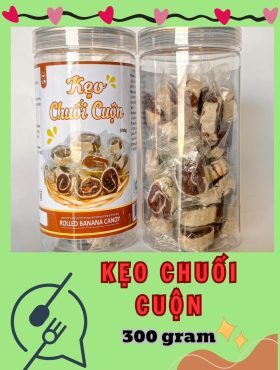 Kẹo Chuối Cuộn Thơm Ngon 300g - KCC