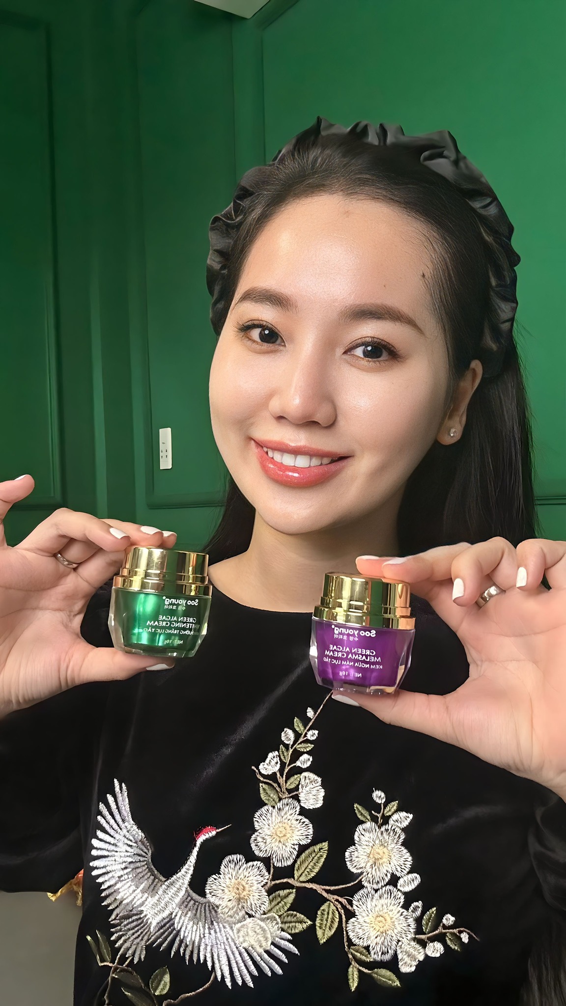 Kem Face Tím Giảm Nám Soo Young Mini Green Algae Melasma Cream