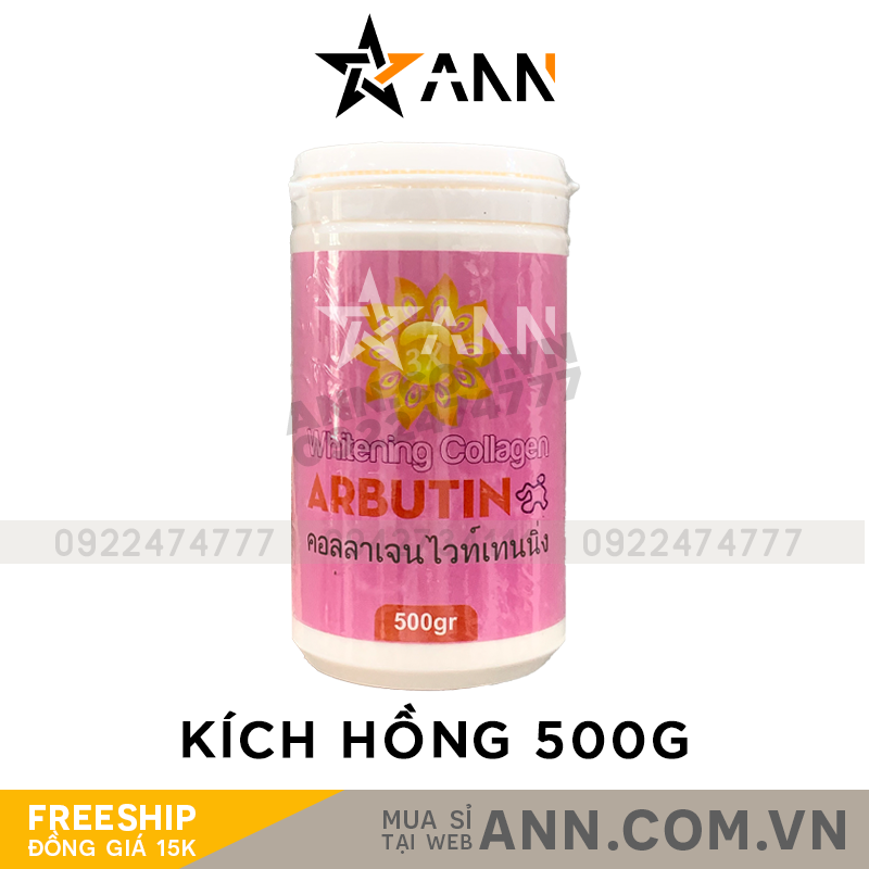 Kem Kích Trắng Abutine 500g Màu Hồng