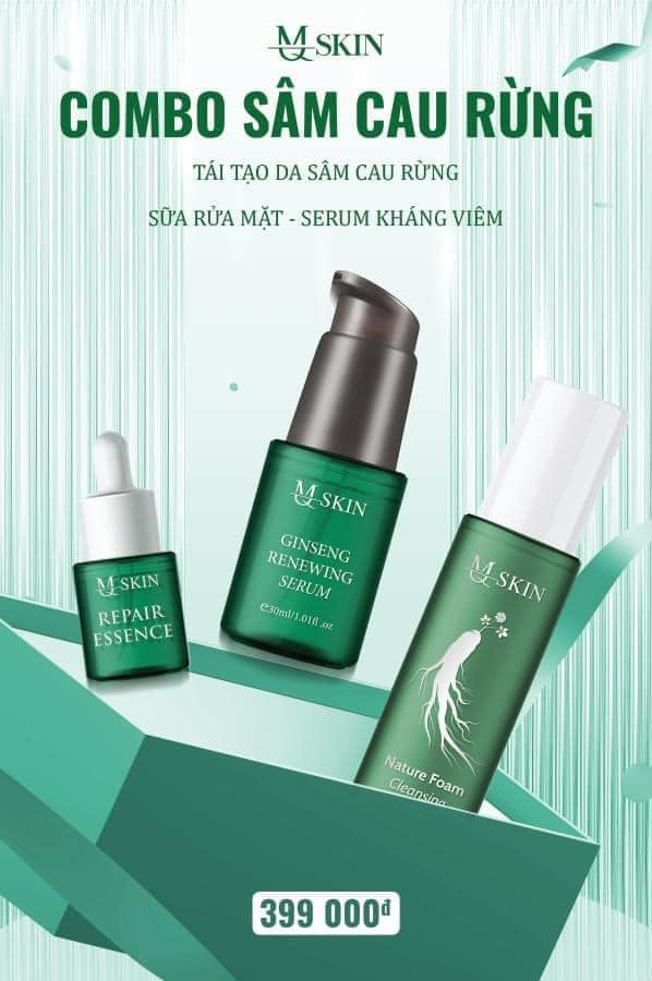 Combo Tái Tạo Sâm Cau Rừng MQ Skin