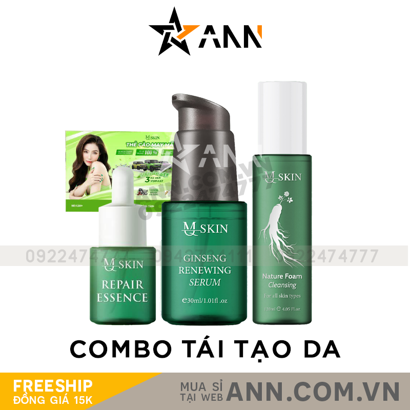 Combo Tái Tạo Sâm Cau Rừng MQ Skin