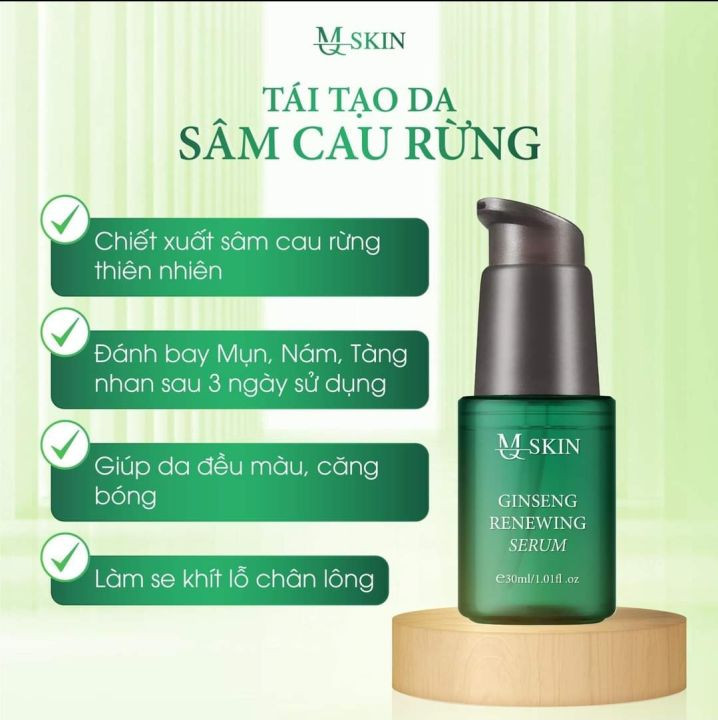 Combo Tái Tạo Sâm Cau Rừng MQ Skin