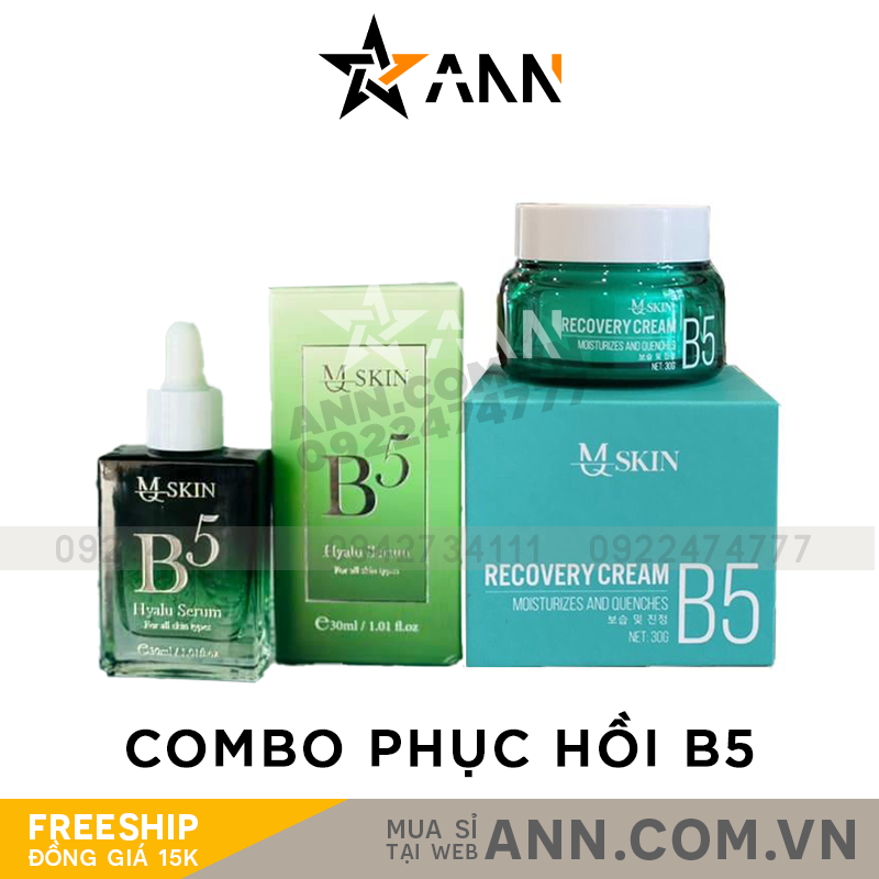 Combo Face Serum Phục Hồi Da B5 MQ Skin