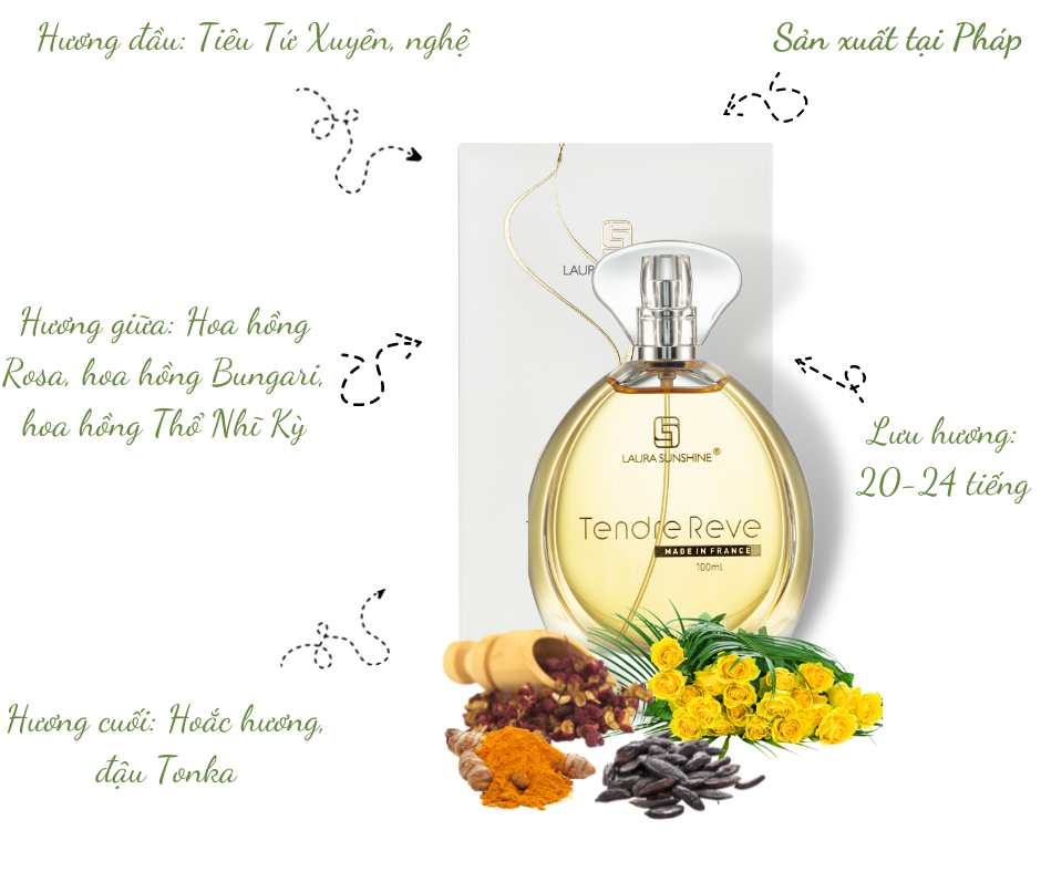 Nước Hoa Nữ Laura Sunshine Tendre Reve 100ml