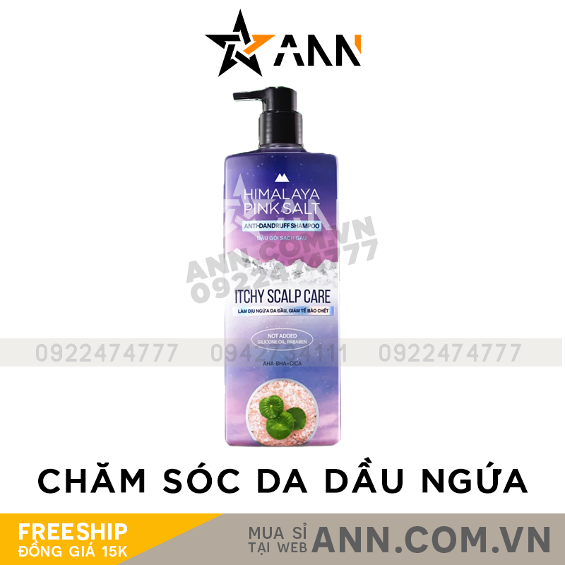 Dầu Gội Sạch Gàu Muối Hồng Himalaya Itchy Scalp Care Hàn Quốc Giảm Tế Bào Chết