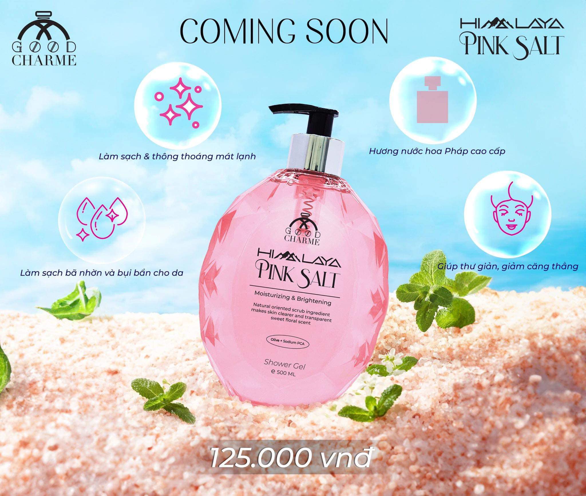 Sữa Tắm Muối Hồng Himalaya Pink Salt Good Charme