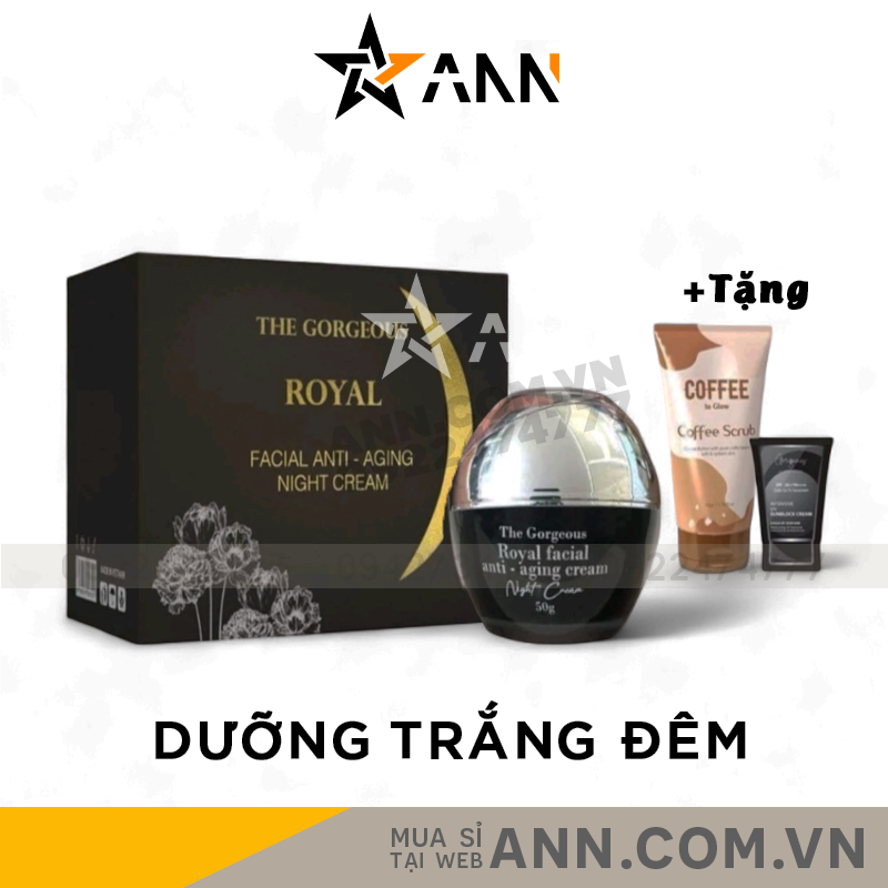 Kem Face Cừu Múi Xù Ban Đêm Royal The Gorgeous