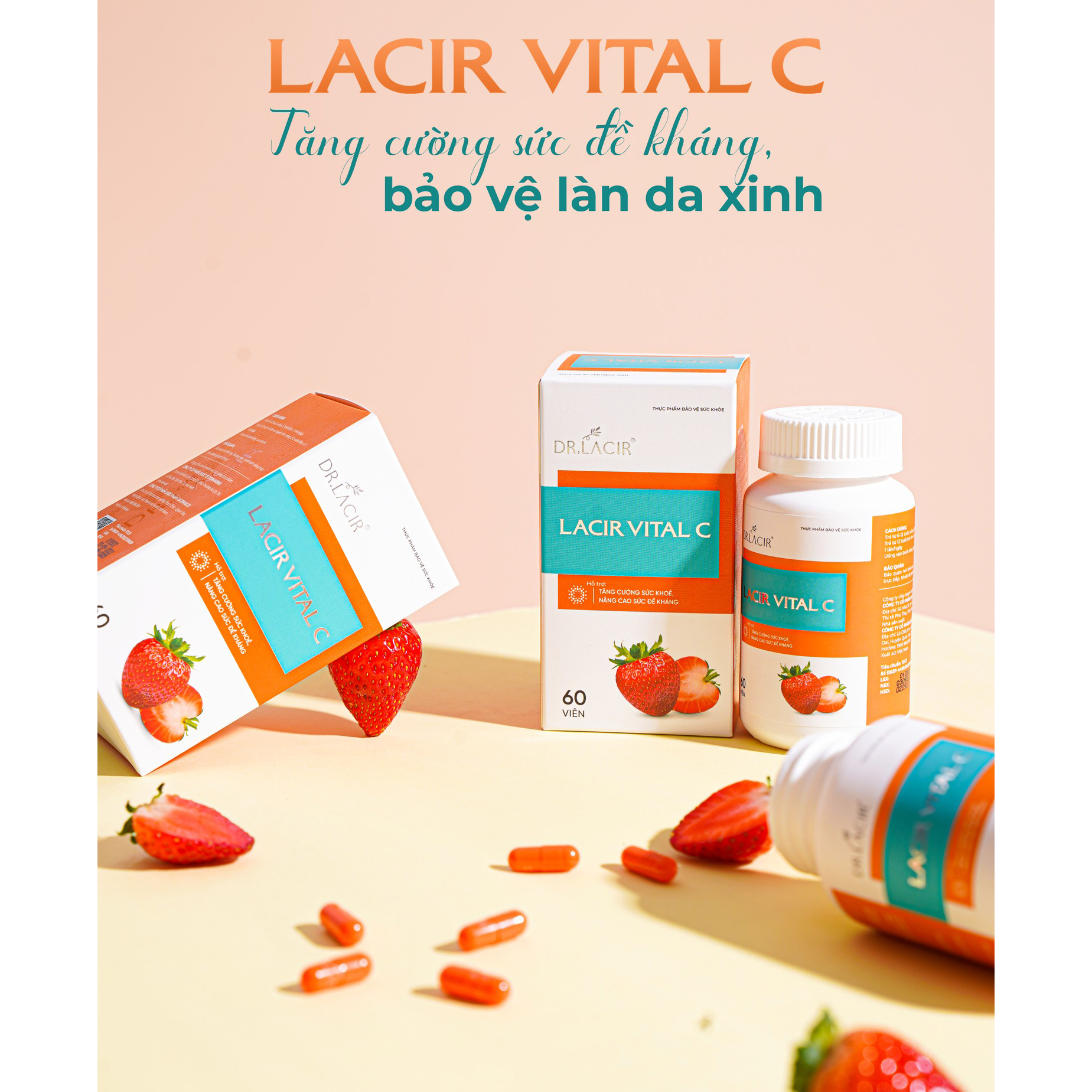 Viên Uống Vitamin Lacir Viral C Dr Lacir 60 viên