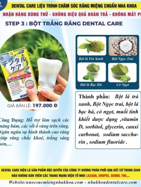 Combo Serum Trắng Răng Dental Care + Nước Súc Miệng Dental Care Nha Khoa Doctor Beauty Tặng Bột Trắng Răng - COMBODENTAL01
