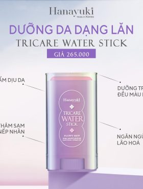 Lăn Dưỡng Da Hanayuki Tricare Water Stick Plump Skin - 8809548443506
