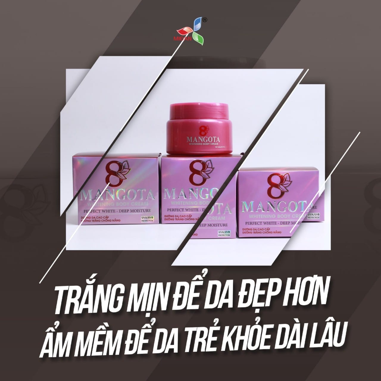 Kem Body Mangota 8 Whitening Body Cream