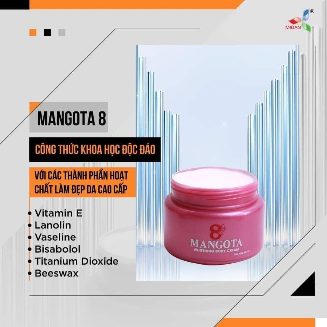 Kem Body Mangota 8 Whitening Body Cream