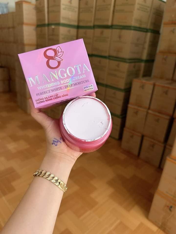 Kem Body Mangota 8 Whitening Body Cream