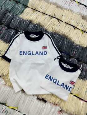 Áo thun nữ Baby Tee ôm body từ 35kg - 55kg In chữ ENGLAND - AG1359