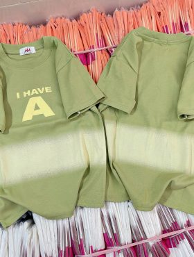 Áo thun nữ Baby Tee ôm body từ 35kg - 55kg In chữ A - AG1373