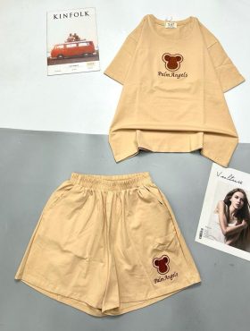Đồ bộ thun nữ quần đùi áo tay ngắn in hình gấu nhỏ - DBO4586