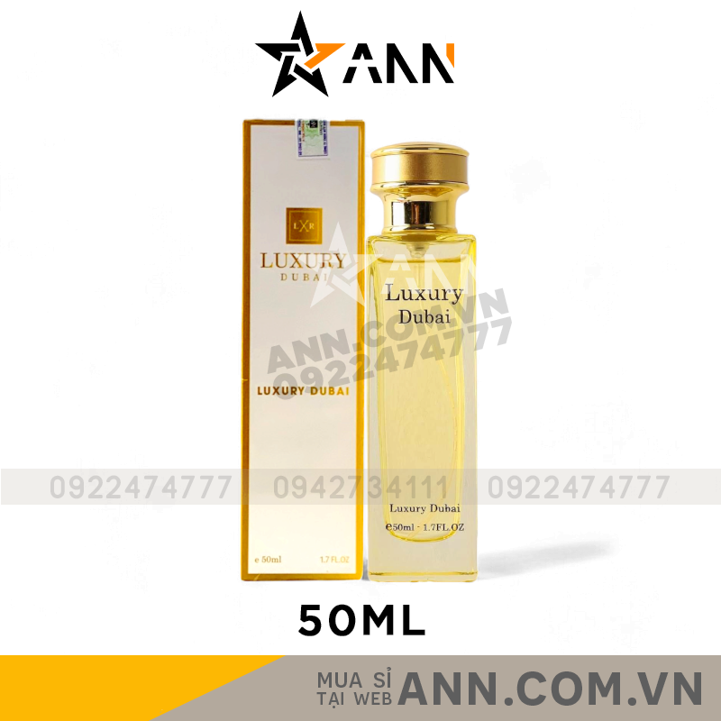 Nước Hoa Luxury Dubai Màu Vàng Mùi Nữ 50ml