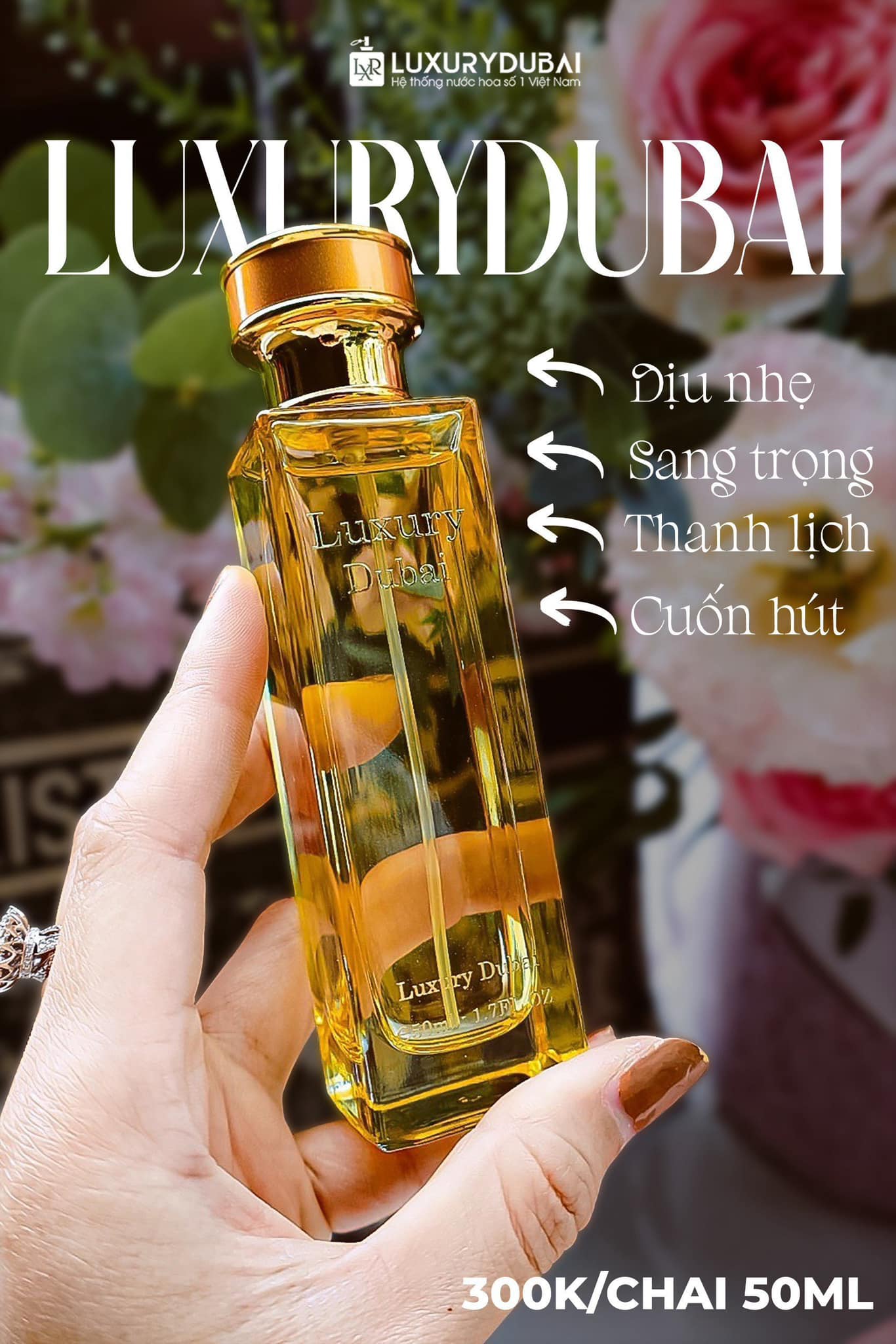 Nước Hoa Luxury Dubai Màu Vàng Mùi Nữ 50ml