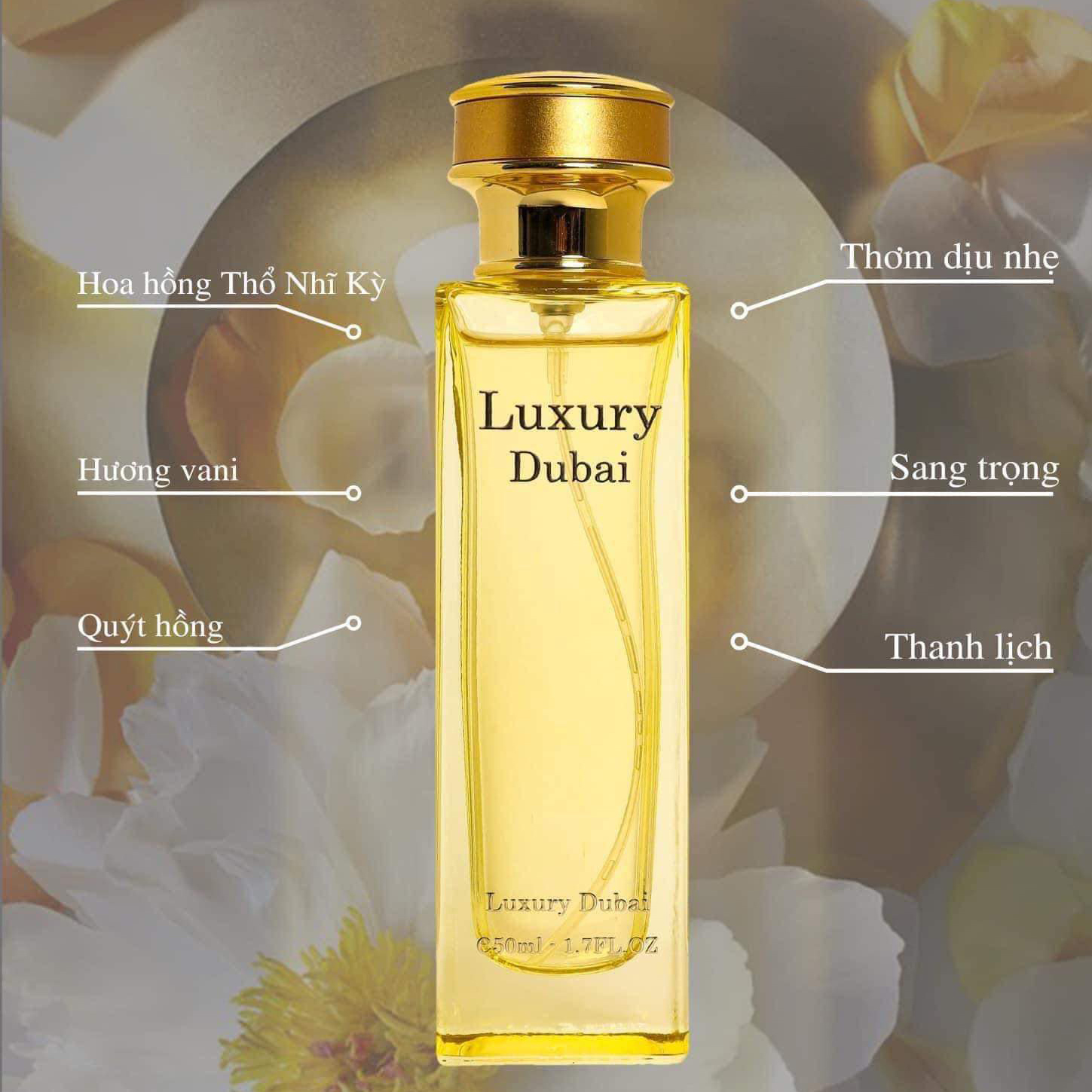 Nước Hoa Luxury Dubai Màu Vàng Mùi Nữ 50ml