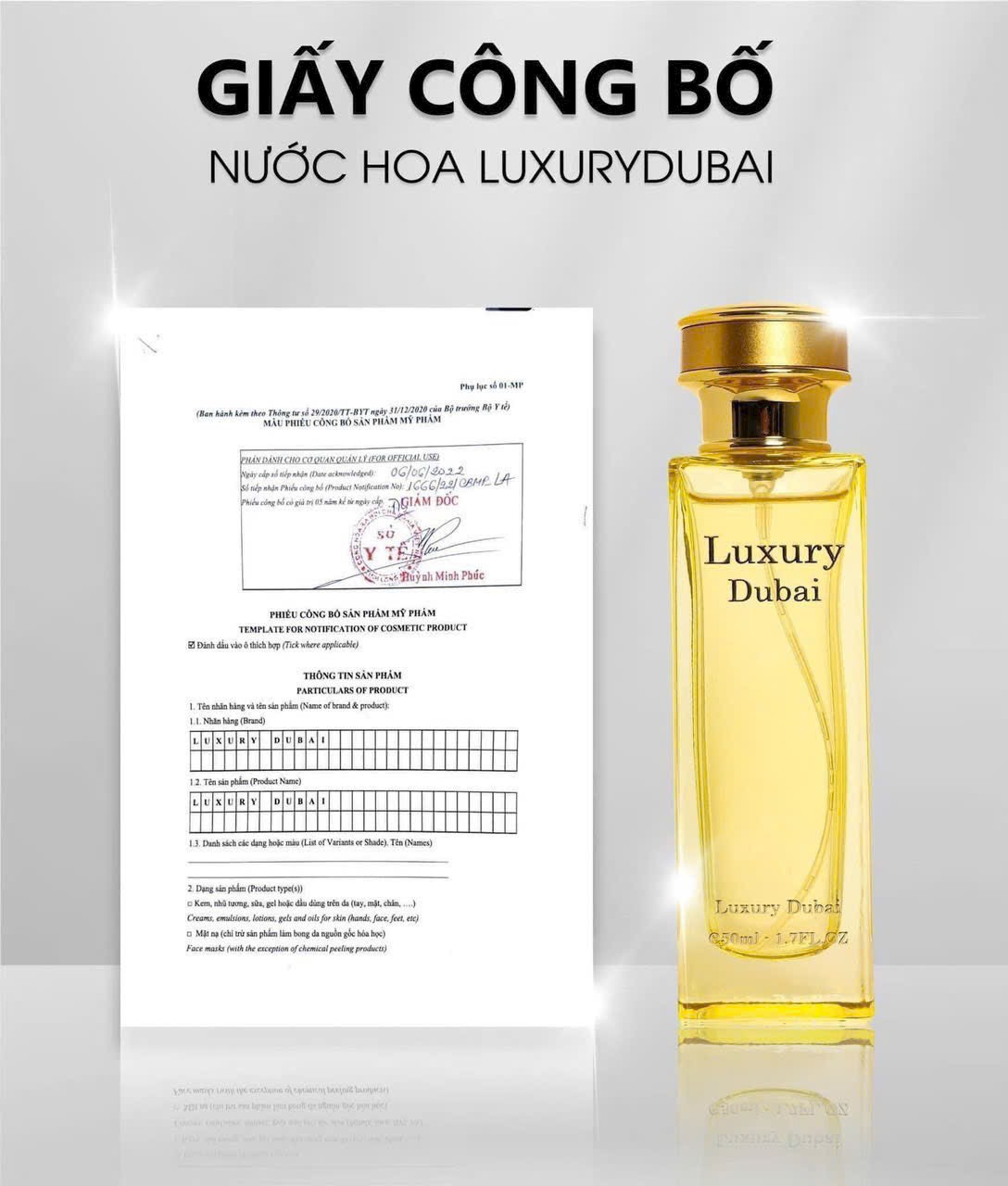 Nước Hoa Luxury Dubai Màu Vàng Mùi Nữ 50ml