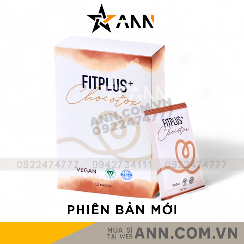 Cà Phê Giảm Cân Nấm Sbody Fitplus Chocotox Hộp 12 Gói