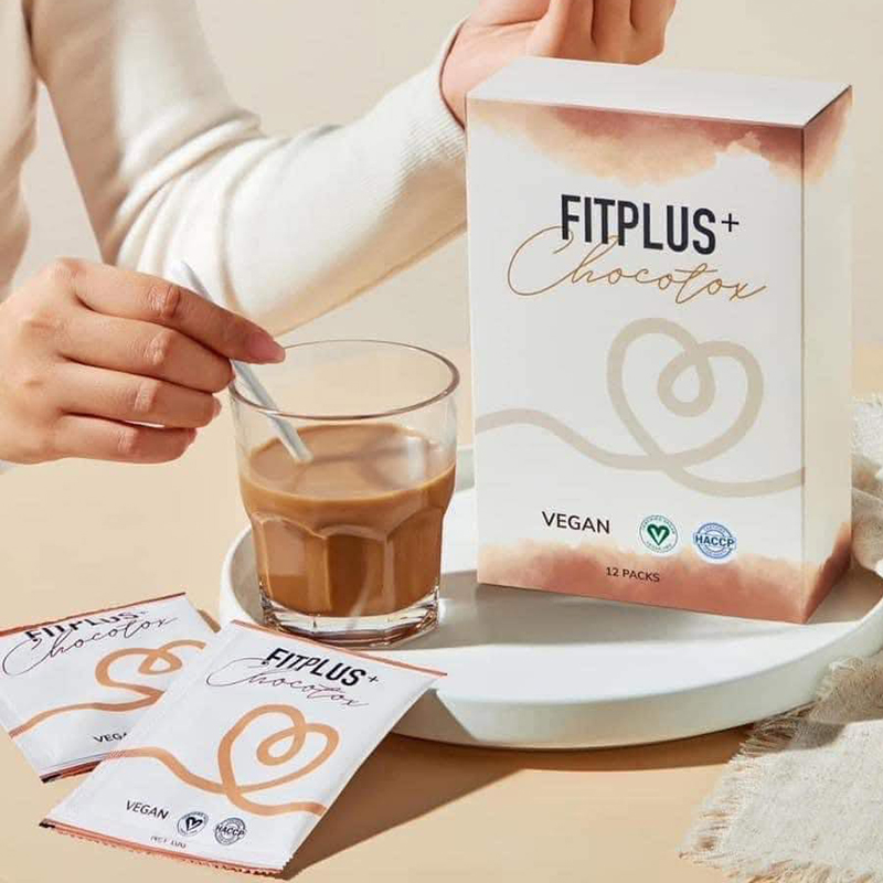 Cà Phê Giảm Cân Nấm Sbody Fitplus Chocotox Hộp 12 Gói