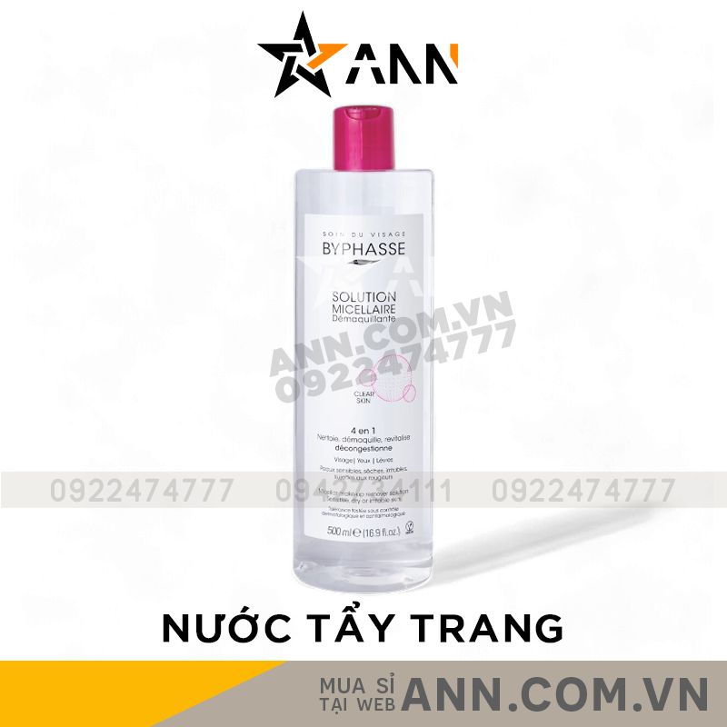 Nước Tẩy Trang Byphasse Micellar Make-up Remover Solution 500ml