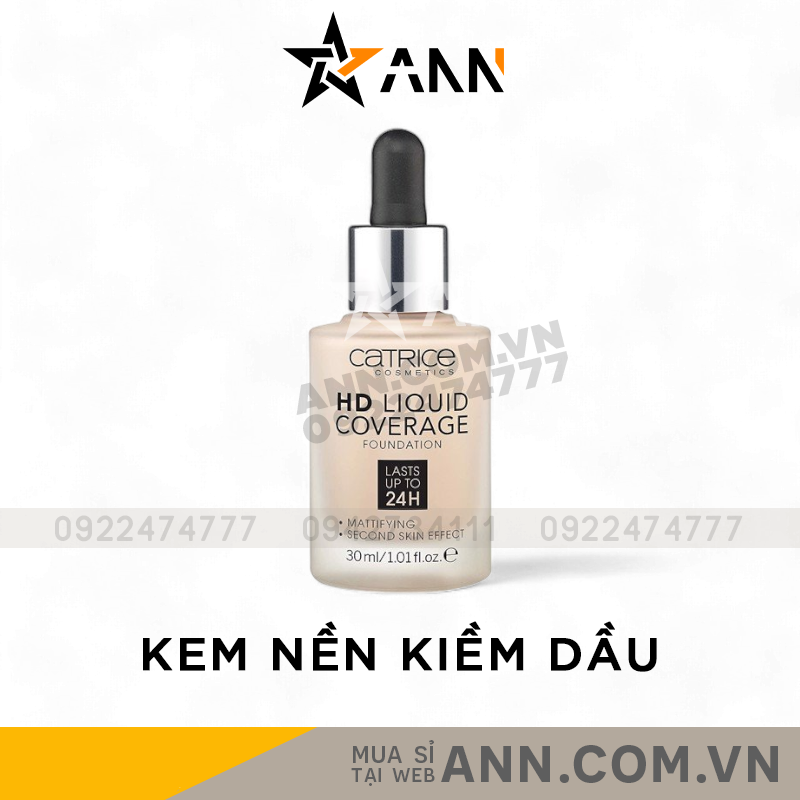 Kem Nền Catrice HD Liquid Coverage Foundation 30ml