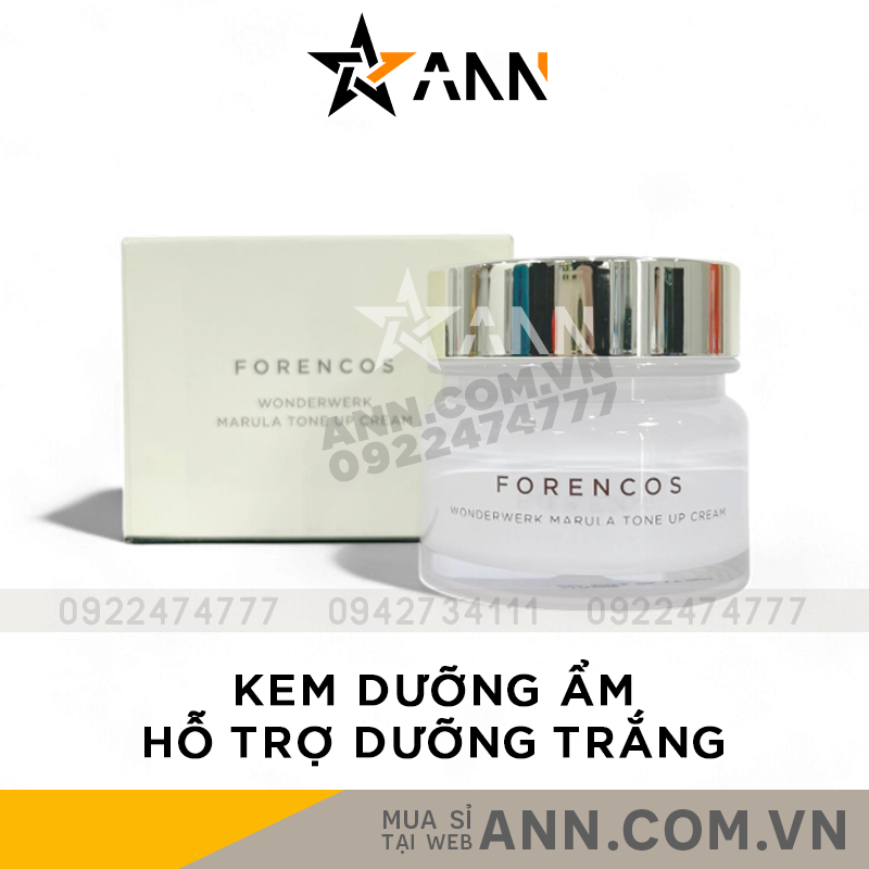 Kem Dưỡng Forencos Màu Trắng Wonderwerk Marula Tone Up Cream 50ml