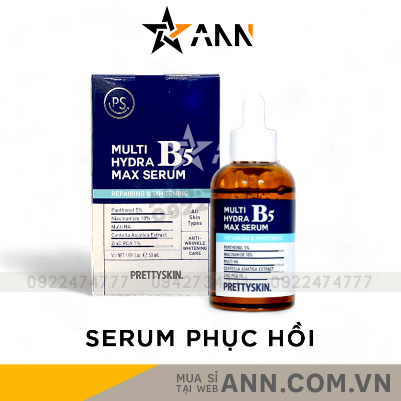 Serum B5 Prettyskin Multi Hydra Max Serum Cho Da Dầu Mụn 50ml