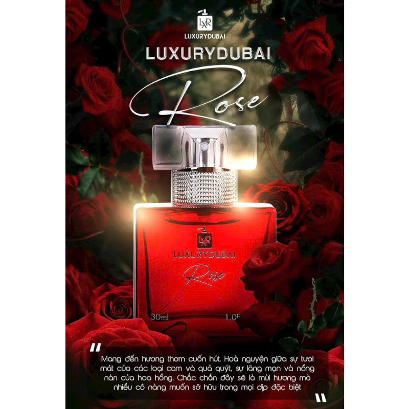 Nước Hoa Luxury Dubai Rose 30ml Mùi Nữ