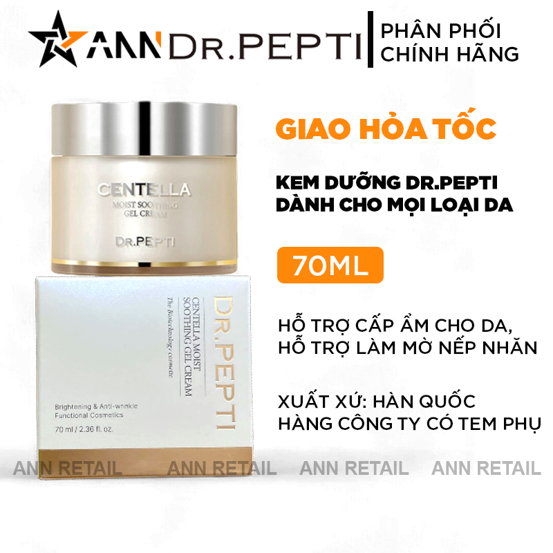 Kem Face Dưỡng Ẩm Dr.Pepti Centella Hàn Quốc 70ml