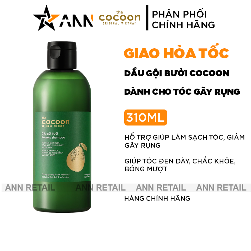 Dầu Gội Bưởi Cocoon Pomelo Shampoo 310ml