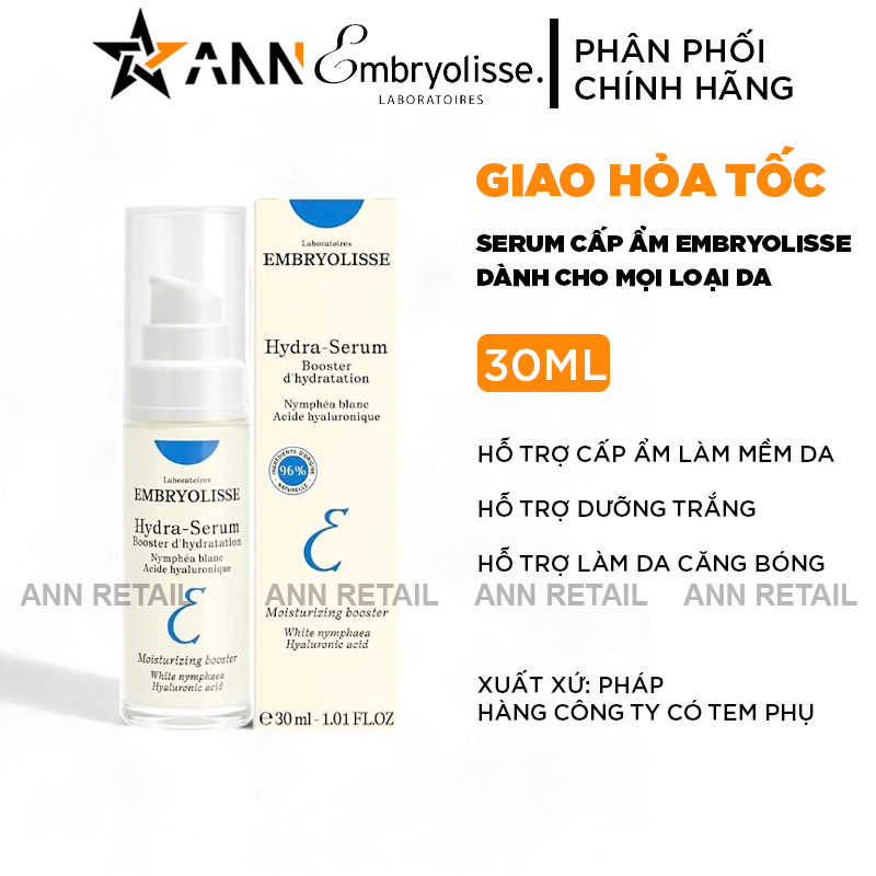 Serum Cấp Ẩm Đa Tầng Embryolisse Hydra-Serum 30ml