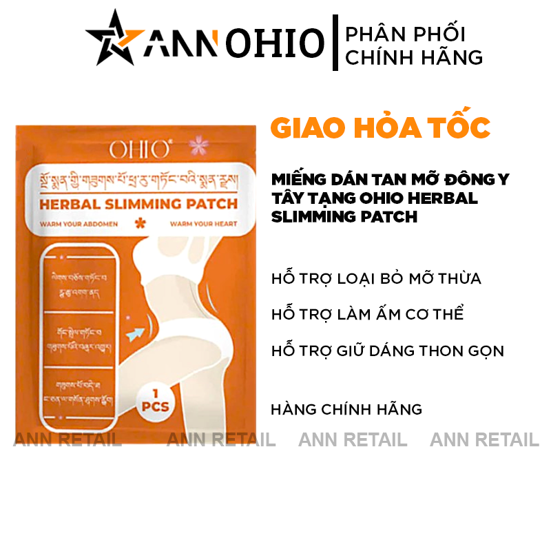 Miếng Dán Tan Mỡ Đông Y Tây Tạng Ohio Slimming Patch