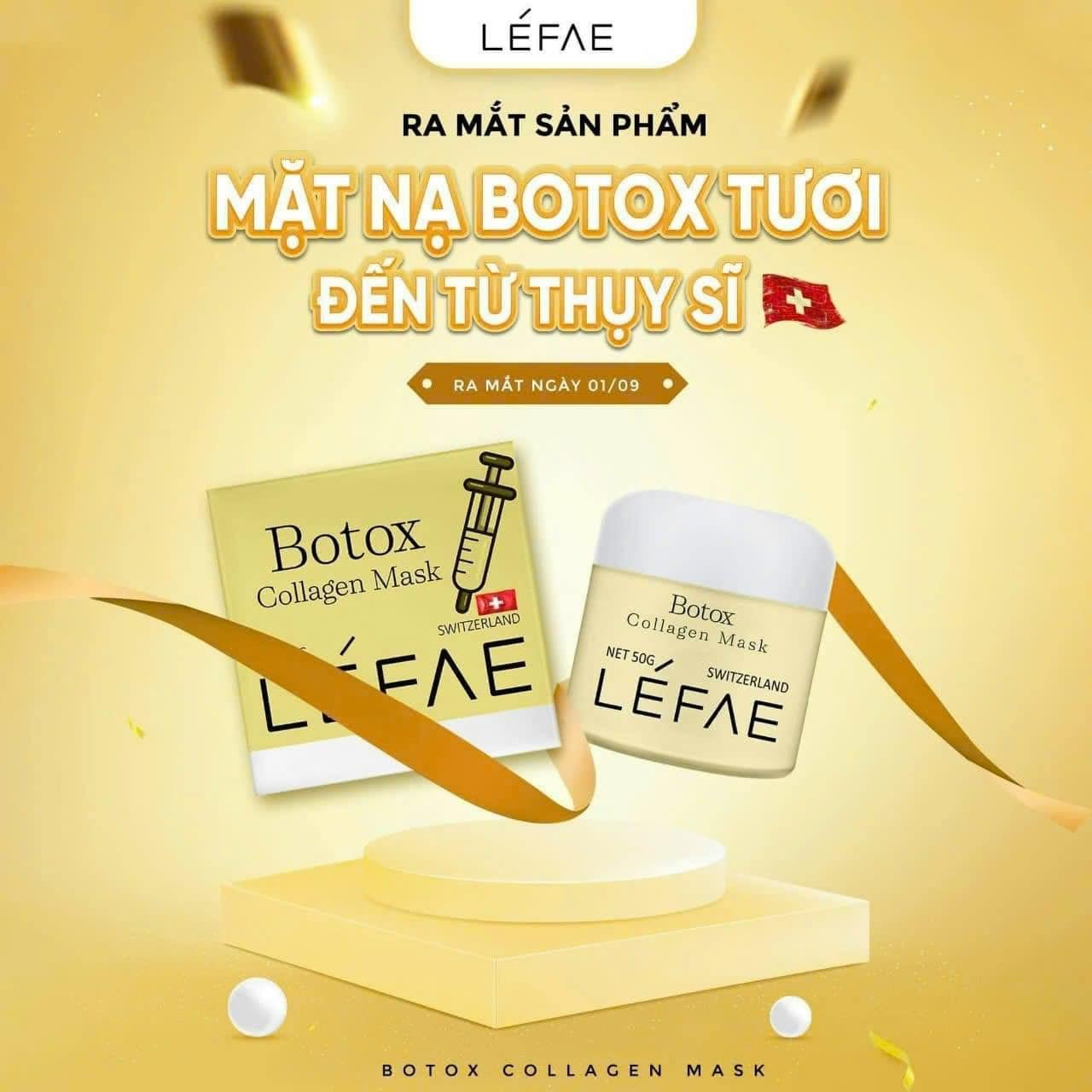 Mặt Nạ Botox Tươi Thụy Sĩ Trẻ Hóa Căng Bóng Da Boxtox Collagen Mask