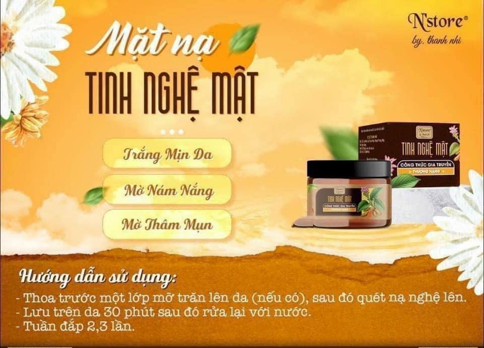 Tinh Nghệ Mật Nstore By Thanh Nhi có các thành phần được chọn lọc kĩ càng từ thiên nhiên 100%