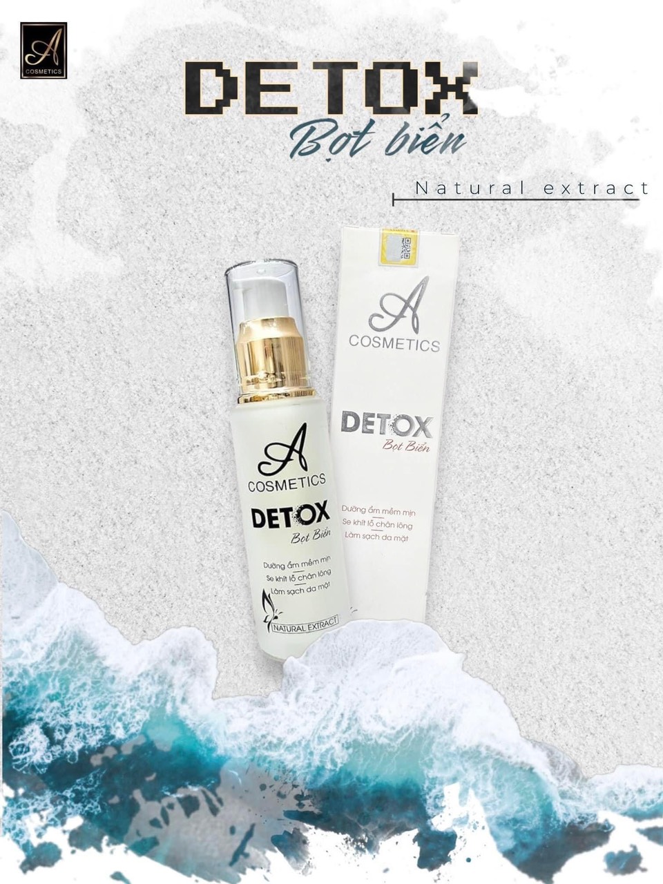 Detox bọt biển giúp loại bỏ dầu thừa, bụi bẩn và tạp chất tích tụ sâu trong lỗ chân lông, làm cho da trở nên sáng bóng và sạch sẽ hơn.