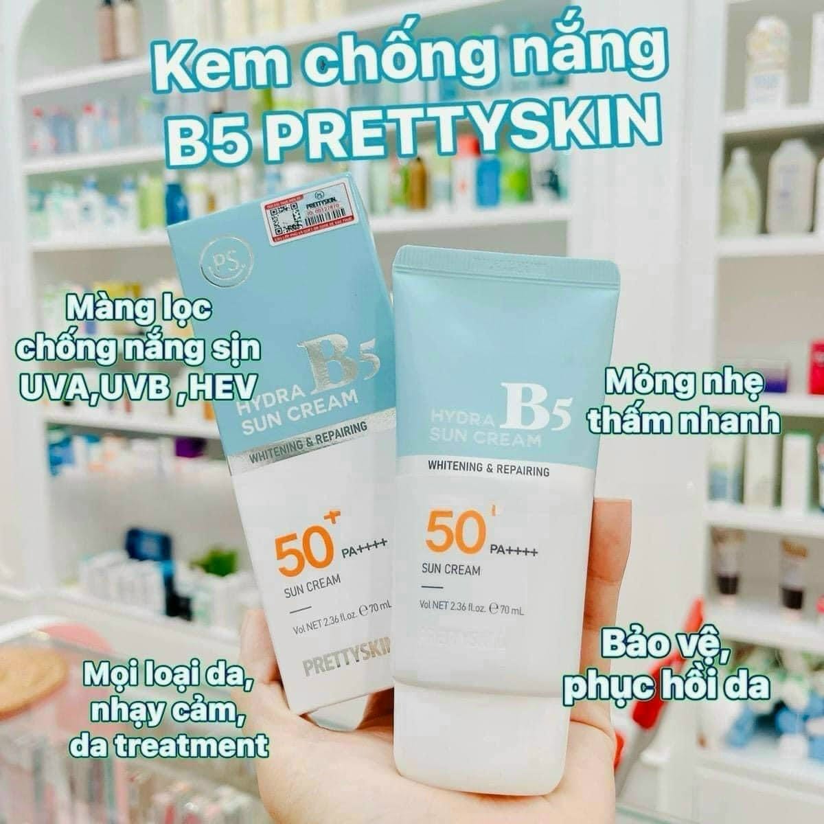 Kem chống nắng B5 Prettyskin