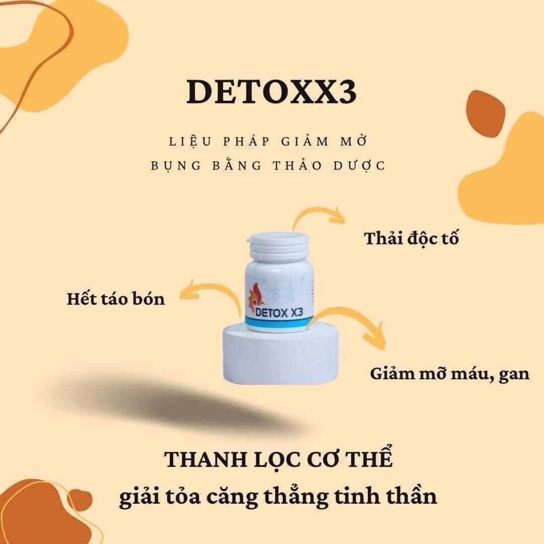 Detox X3  Trà xanh  rau xanh  thảo dược thiên nhiên