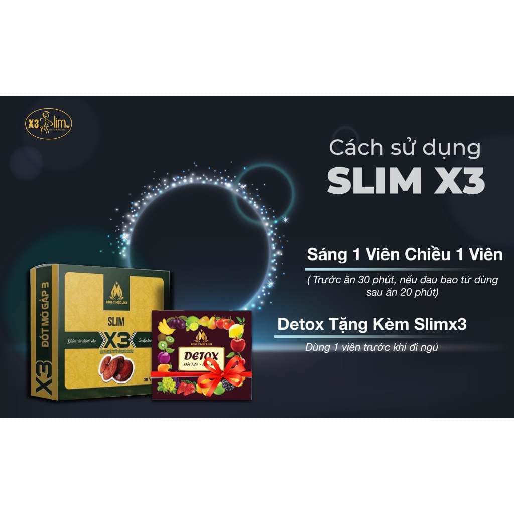 Giảm cân  SlimX3 Đông y Mộc Linh dành cho cơ địa khó giảm