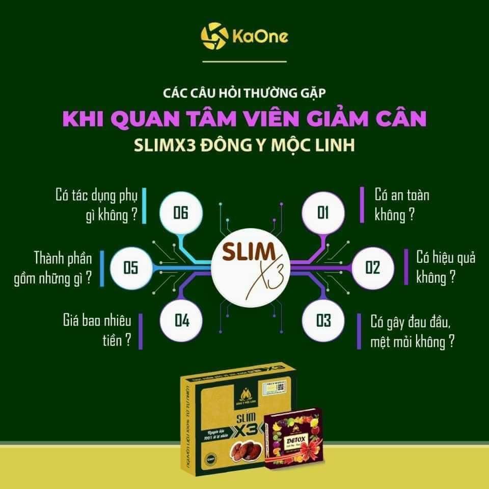 Giảm cân  SlimX3 Đông y Mộc Linh dành cho cơ địa khó giảm