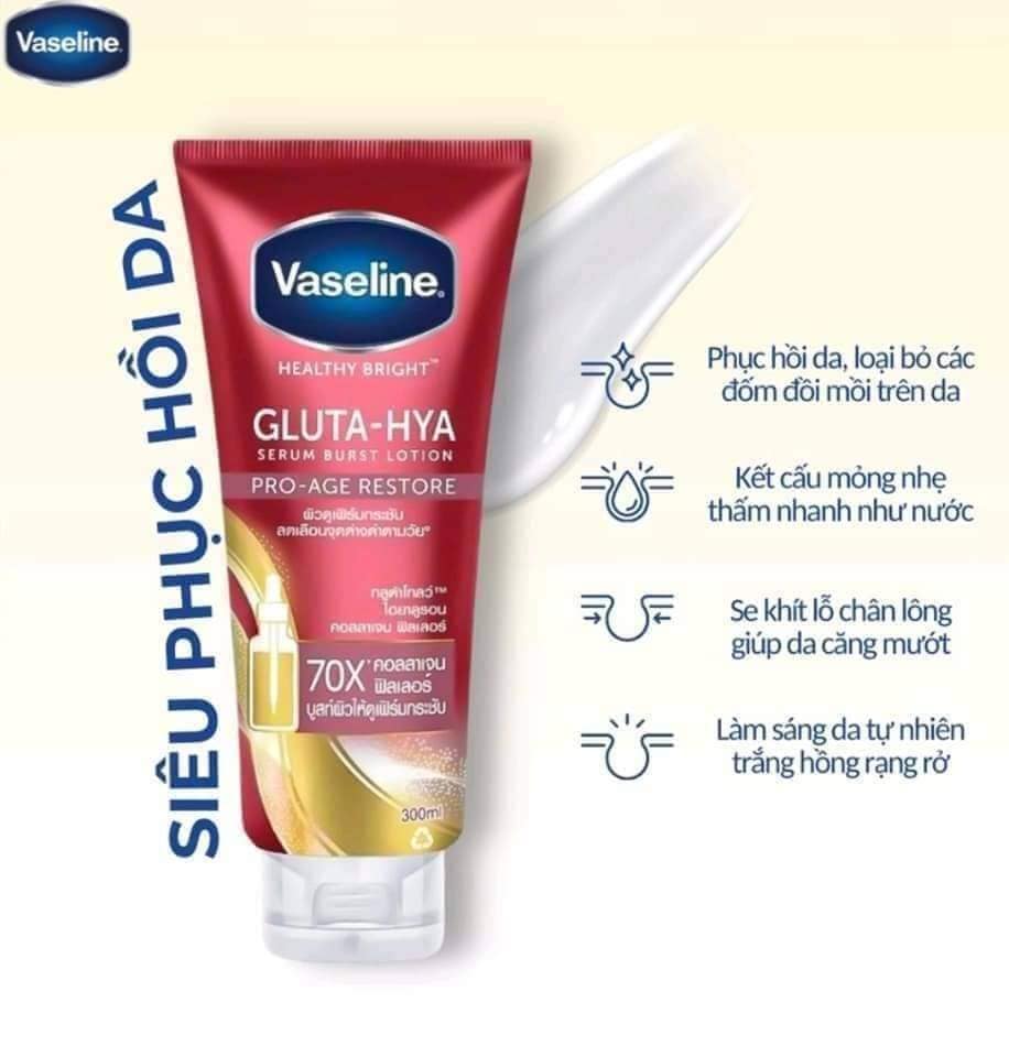 Dưỡng Thể Vaseline 70x Đỏ