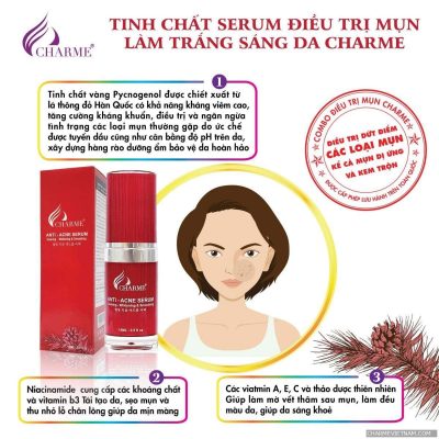 Serum Mụn Hàn Quốc Charme Anti Acne 15ml