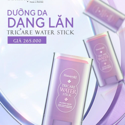 Lăn Dưỡng Da Hanayuki Tricare Water Stick Plump Skin chĩnh hãng