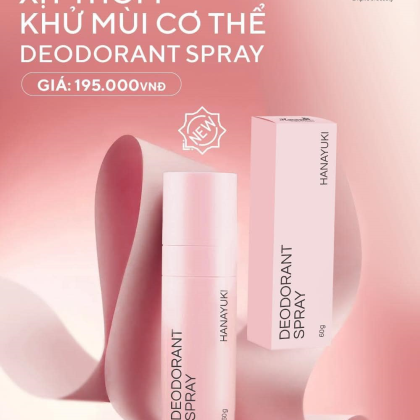 Xịt Khử Mùi Cơ Thể Hanayuki Deodorant Spray chính hãng