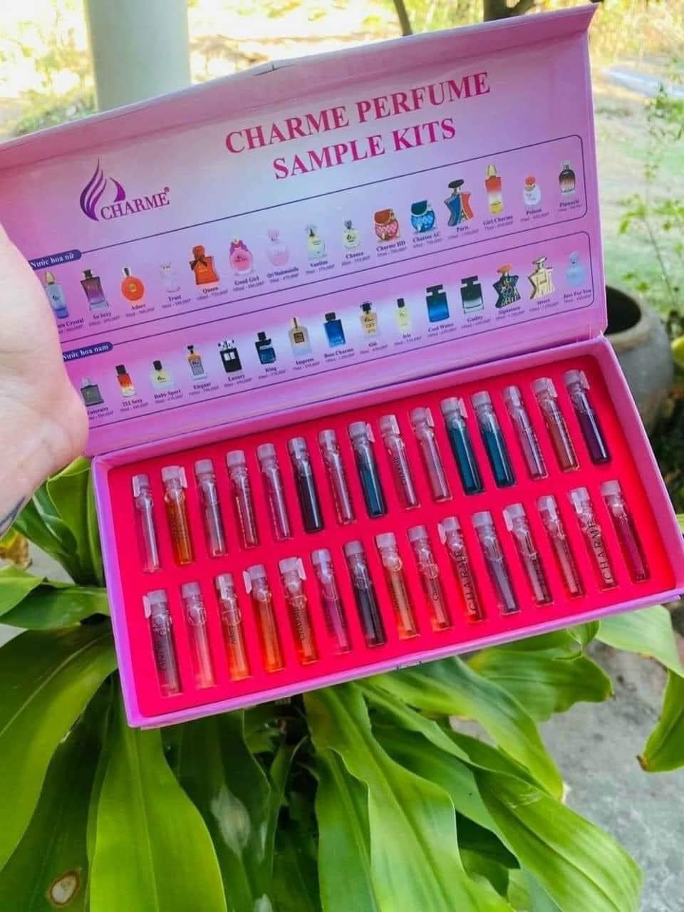 Bộ Test Nước Hoa Charme Sample Kits 30 Mùi