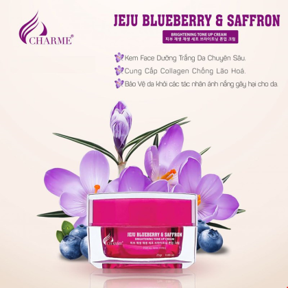 Kem Face Charme Jeju Blueberry & Saffron mang năng lực "thần bí" của quả Việt Quất từ đảo Jeju, Hàn Quốc